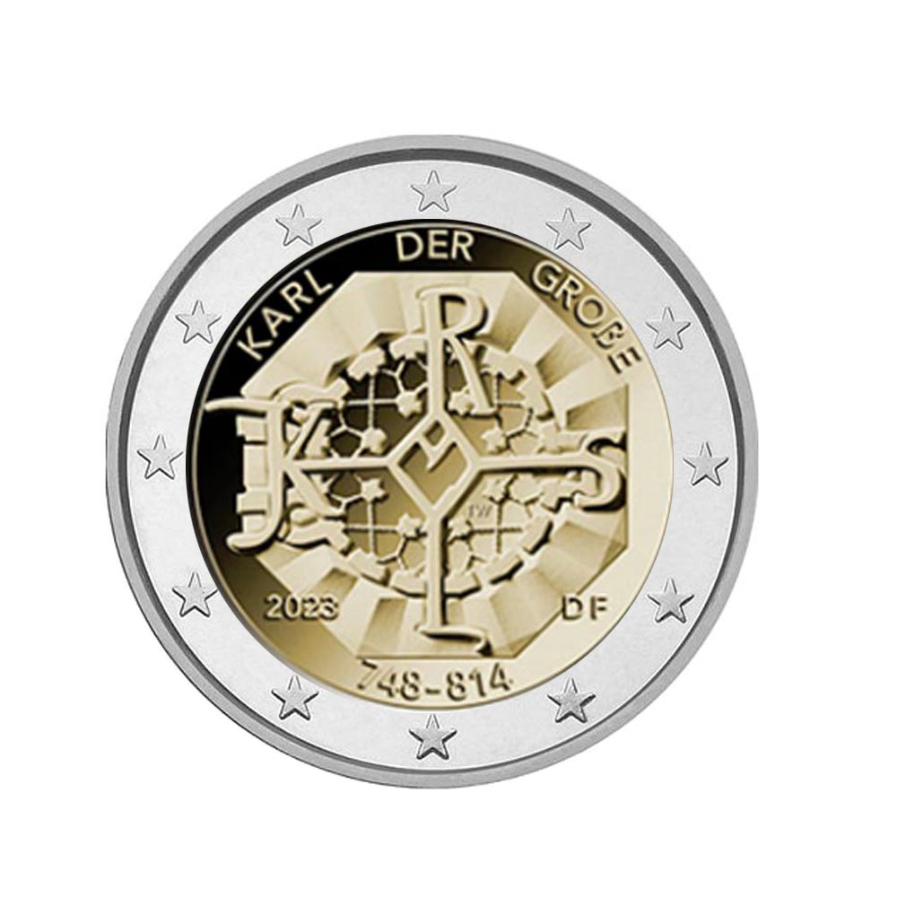 Coffret 2 euro commémoratives Allemagne 2023 BE - Charlemagne (les
