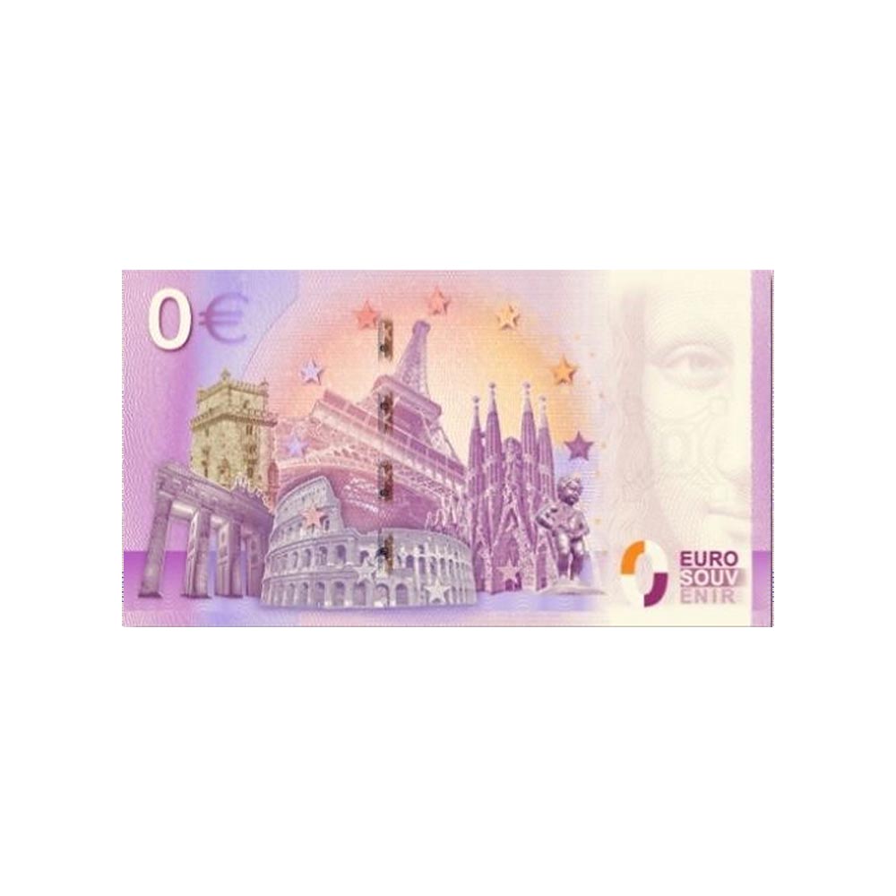 Album de poche billets euro souvenir pour ranger les billets de 0 Euro.