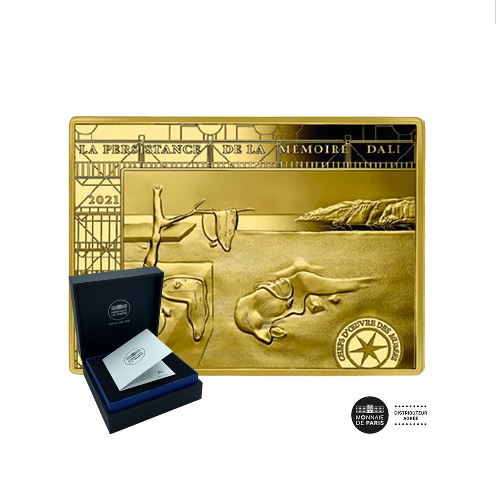 La Persistance de la Mémoire - Salvador DALI - Monnaie de 50 Euro Or - BE  2021