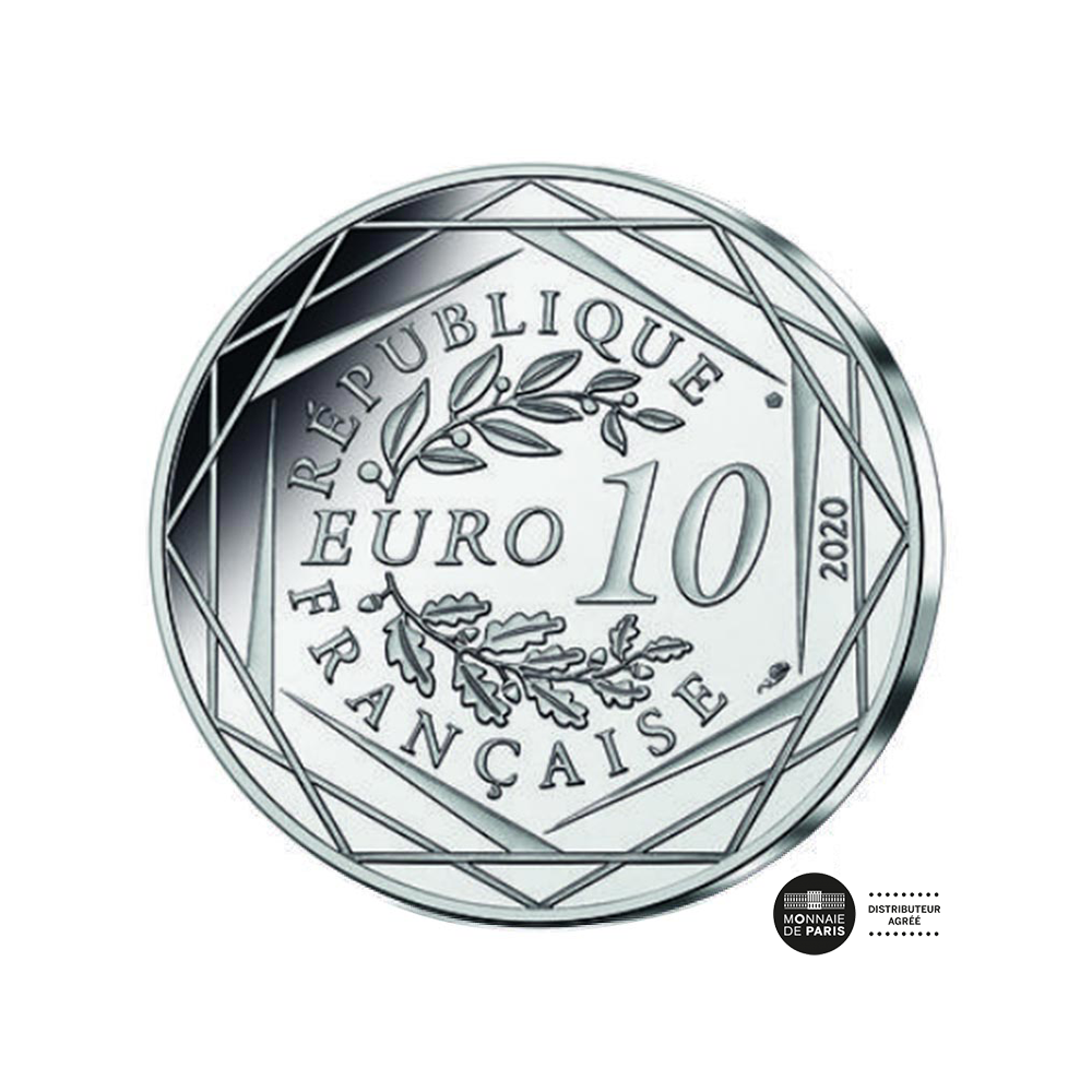 Le Schtroumpf a lunettes Monnaie de 10 Argent 2020