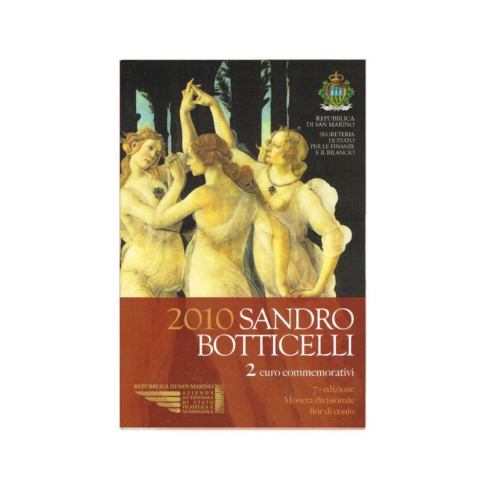 Saint Marin 2000 2 euro Commeroratic Sandro Botticelli