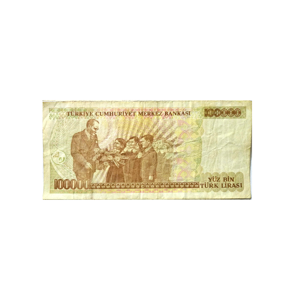 Turquie - Billet de 100 000 Lires - 1996-1999