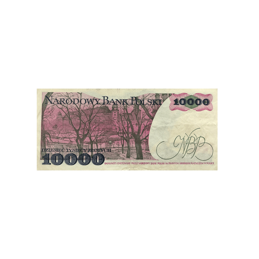 Pologne - Billet de 10 000 Zlotych - 1987-1988