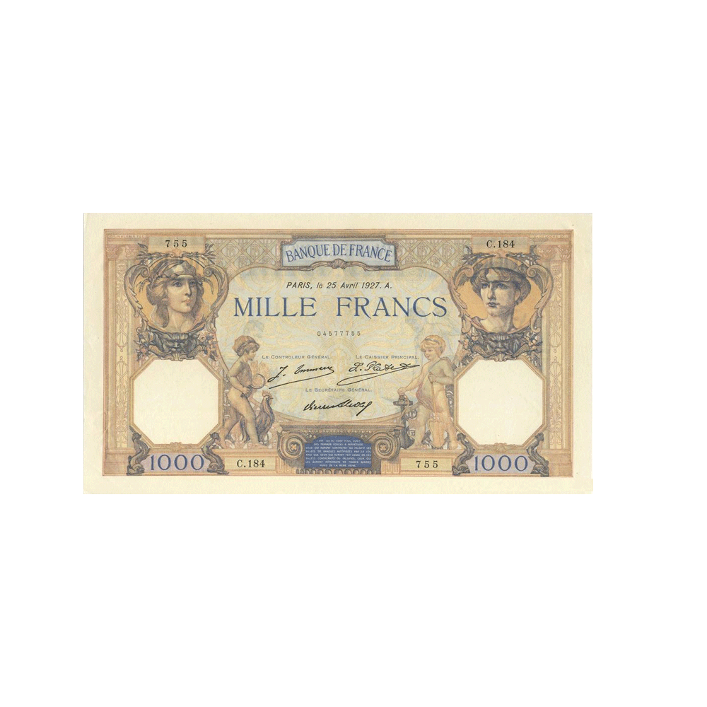 France - Billet 1000 Francs - Cérès et Mercure - 1927-1937