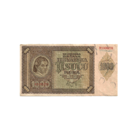 Croatie - Billet de 1 000 Kuna - 1941