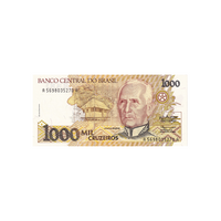 Brazil - 1,000 Cruzeiros Banknote - 1990 - 1991