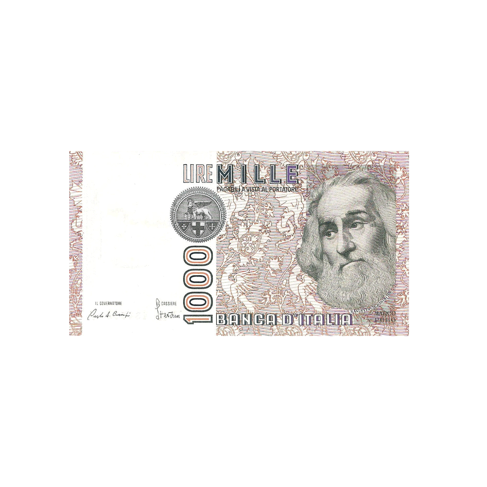 Italie - Billet de 1000 Lires - Marco Polo - 1982-1988