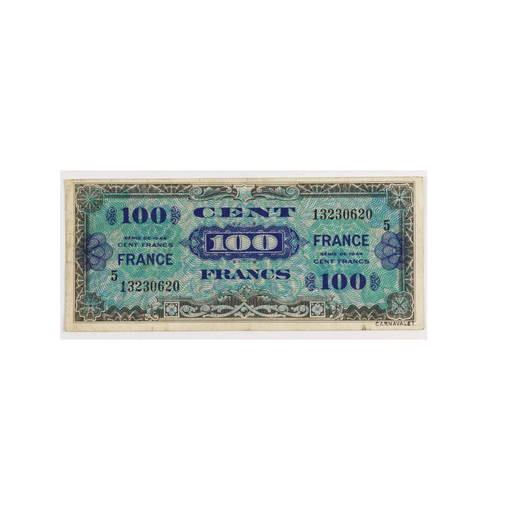 France - Billet de 100 Francs - Trésor Français - 1945