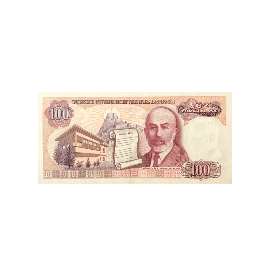 Turquie - Billet de 100 Lires - 1983-1984