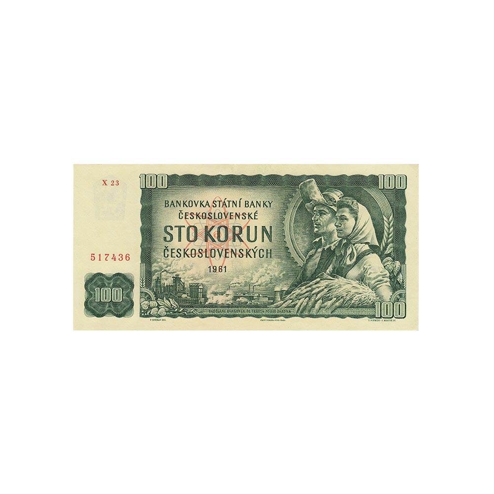 Tschechische Republik – 100-Kronen-Banknote – 1961–1990