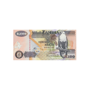 Zambie - Billet de 100 Kwacha - 1992-2011