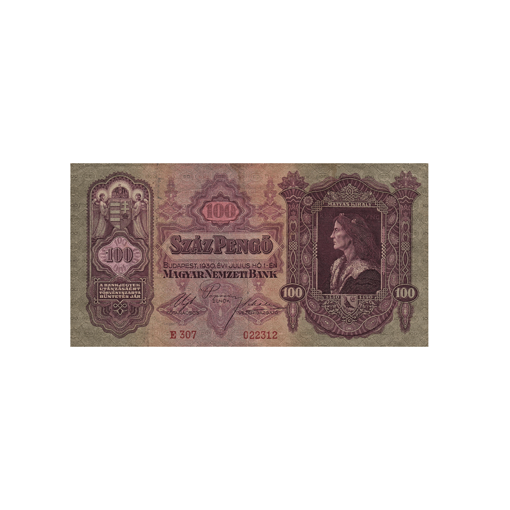 Hongrie - Billet de 100 Pengő - 1930