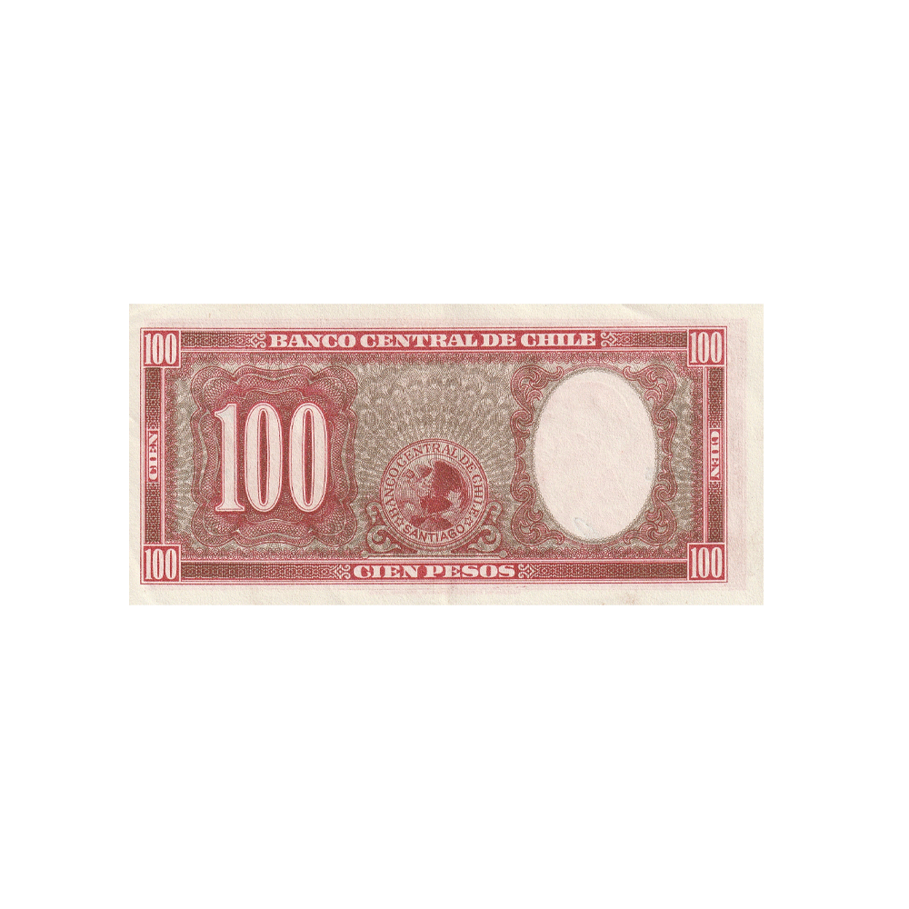 Chili - Billet de 100 Pesos - 1957-1958