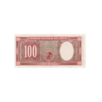 Chili - Billet de 100 Pesos - 1957-1958