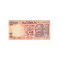 Inde - Billet de 10 Roupies - 2006-2012