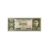 Bolivie - Billet de 10 Pesos Bolivianos - 1962