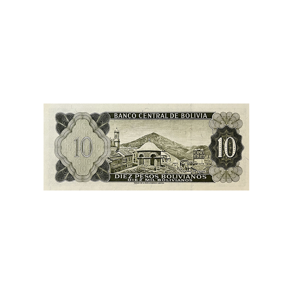 Bolivie - Billet de 10 Pesos Bolivianos - 1962