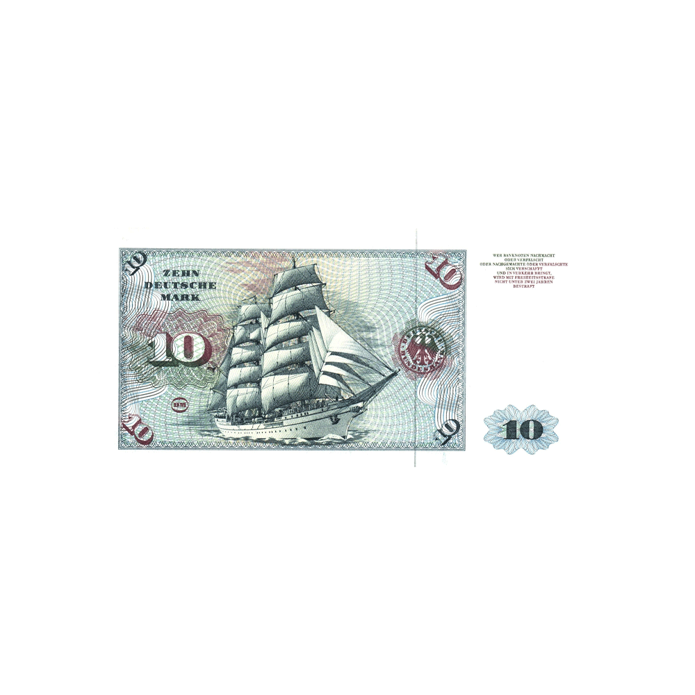 Allemagne - Billet de 10 Deutsche Mark - 1960-1980