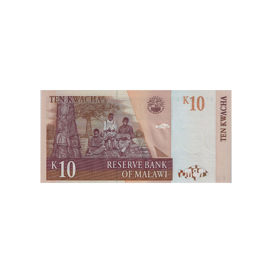 Malawi - Billet de 10 Kwacha - 2004