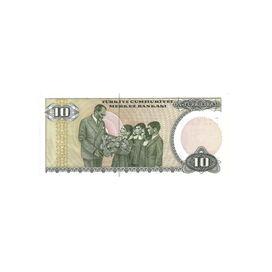 Turquie - Billet de 10 Lires - 1982