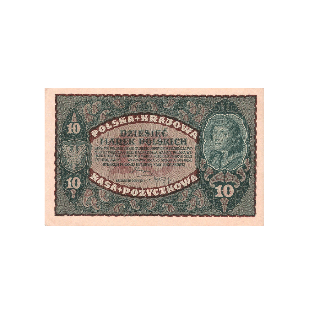 Pologne - Billet de 10 Mark - 1919