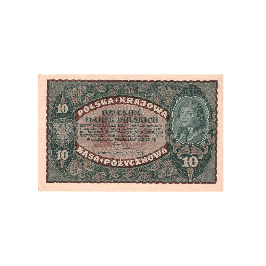 Pologne - Billet de 10 Mark - 1919