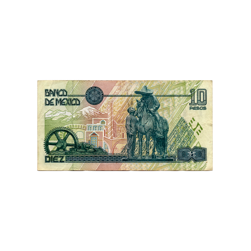 Mexico - Banknote of 10 Nuevos Pesos - 1994-1996