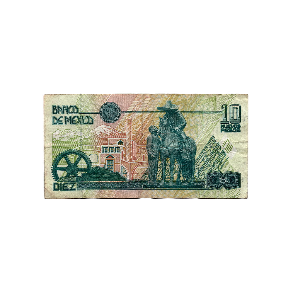 Mexico - Banknote of 10 Nuevos Pesos - 1992