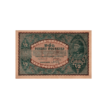 Pologne - Billet de ½ Mark - 1920