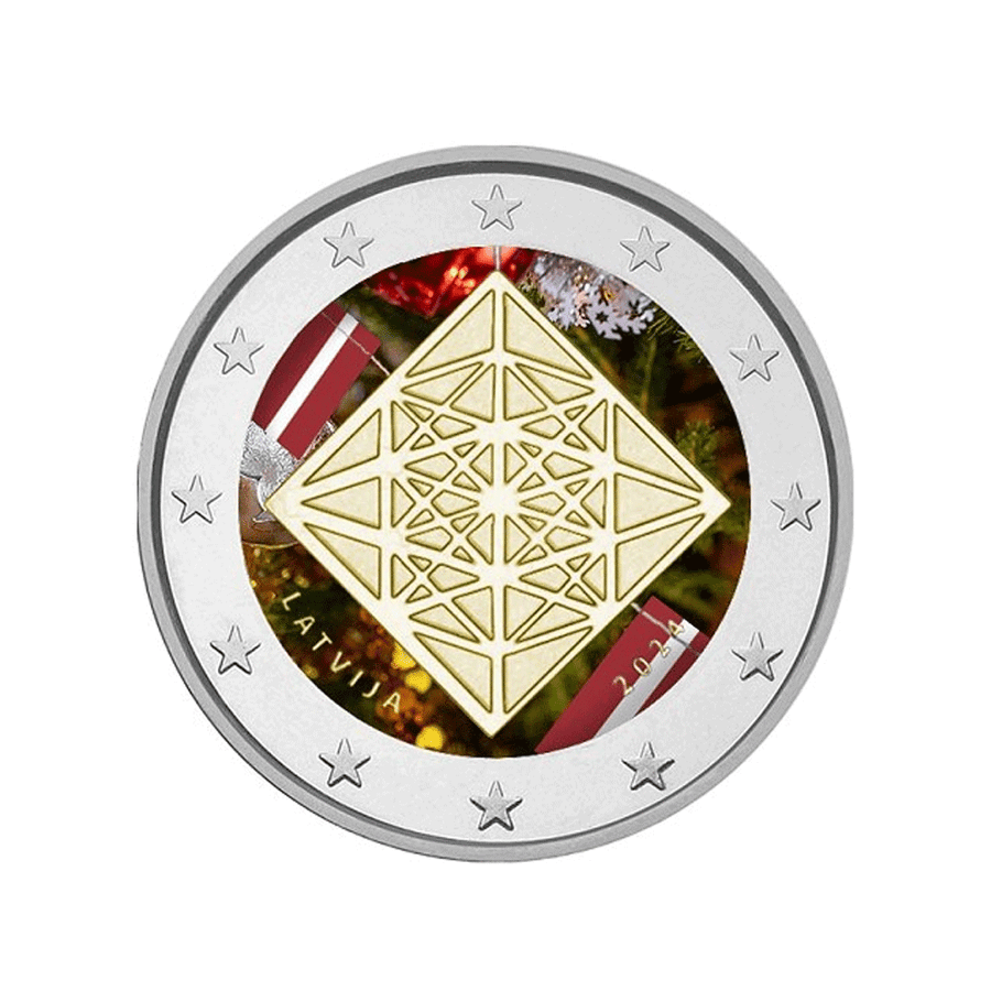 Latvia 2024 - 2 euro commemorative - Summer solstice - Colorized