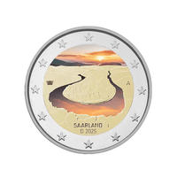 Allemagne 2025 - 2 Euro Commémorative - Méandre de la Sarre - Colorisée