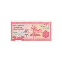 Burundi - Billet de 20 Francs - 1977 - 2007