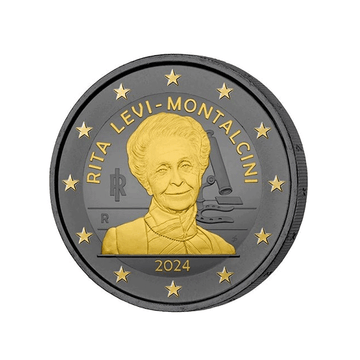 Italie 2024 - 2 Euro Commémorative - Rita Levi-Montalcini, prix nobel de la médecine - Ruthénium