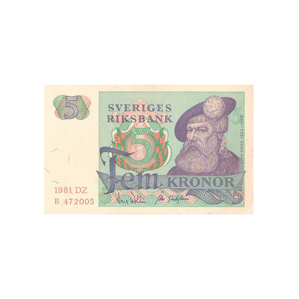 Suède - Billet de 5 Couronnes - 1965 - 1981