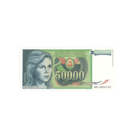 Iugoslávia - 50000 Dinars Ticket - 1988