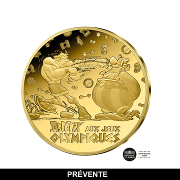 Astérix aux Jeux Olympiques - Monnaie de 50€ Or 1/4 Oz - BE 2024