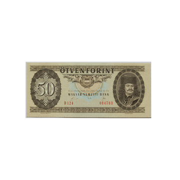 Hongrie - Billet de 50 Forint - 1965 - 1989
