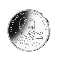 Germany 2023 - Mint of 20 Euro Silver - Bertolt Brecht