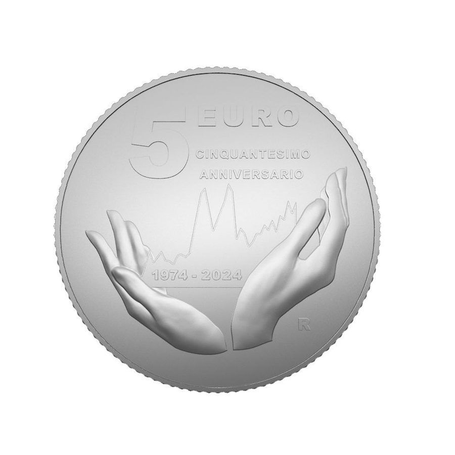 Italie 2024 - Monnaie de 5€ Argent - 50è Anniversaire du CONSOB - BE