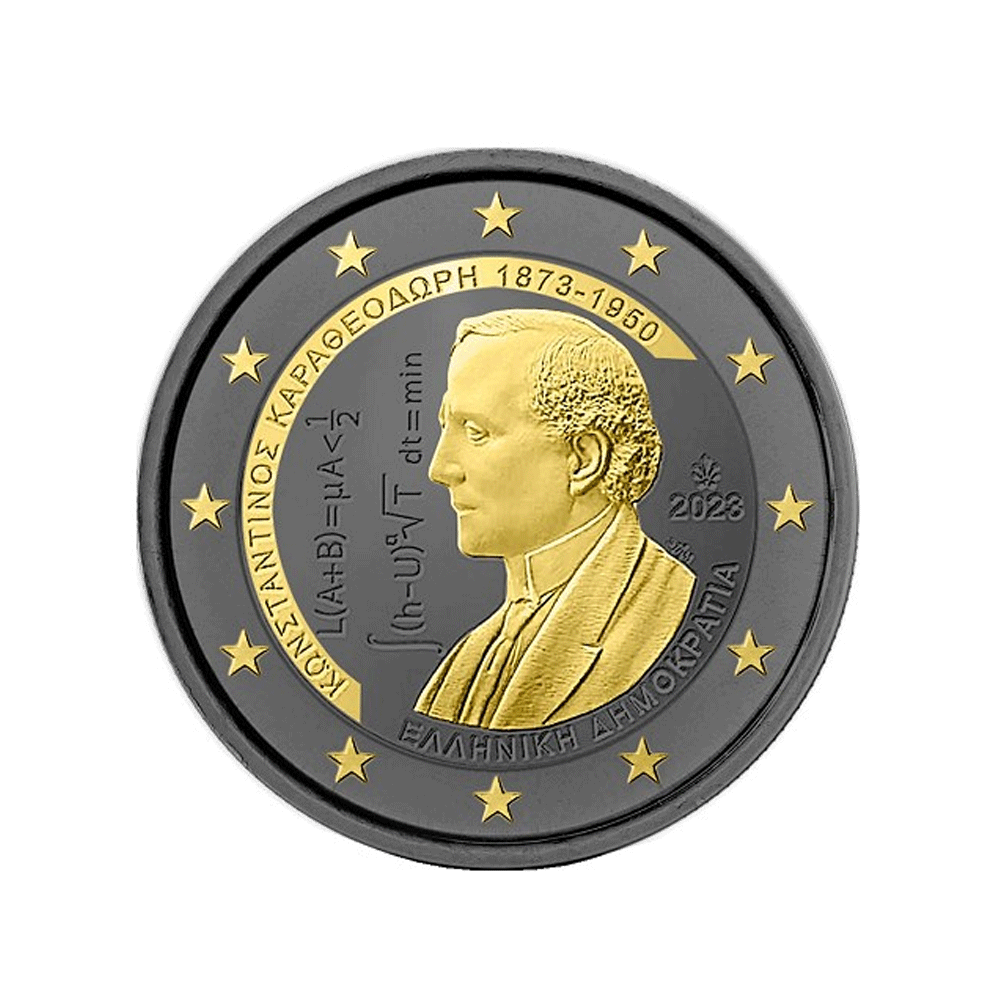 Grèce 2023 - 2 Euro Commémorative - 150è Anniversaire de la naissance de Constantin Carathéodory - Ruthénium