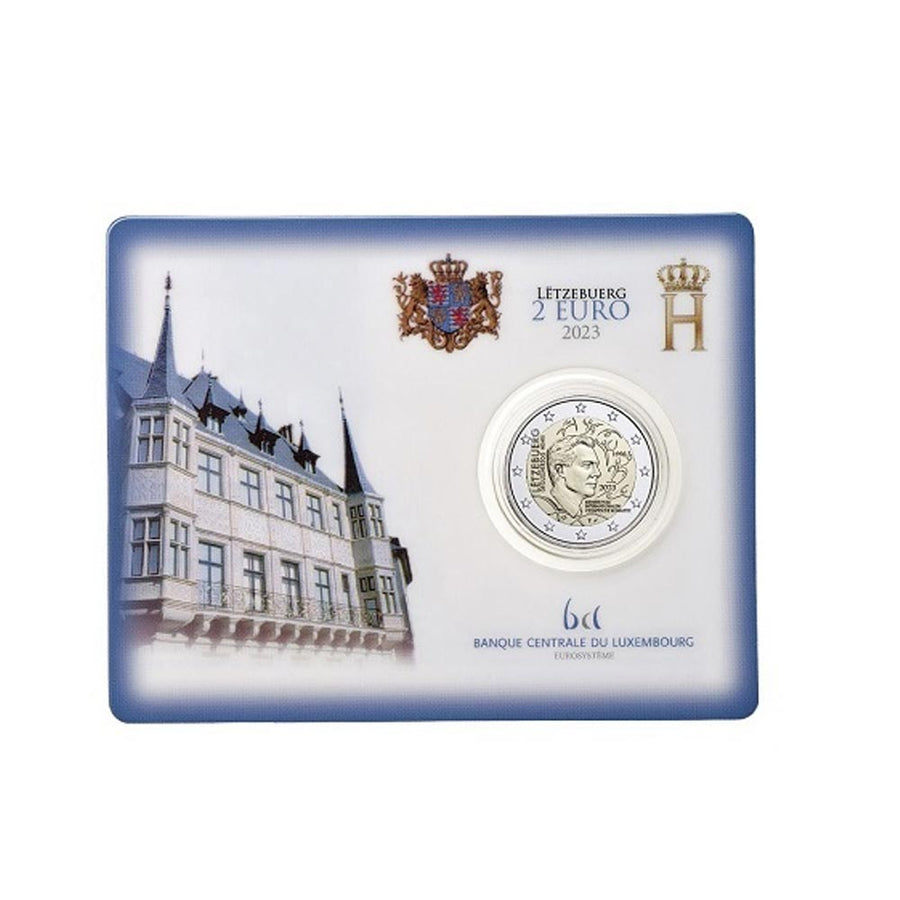 Luxemburg 2023 - 2 Euro Coincard - Le Grand Duke Henri Mitglied des Internationalen Olympischen Komitees