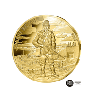 D-Day - Omaha Beach - Monnaie de 50€ Or 1/4 Oz - BE 2024