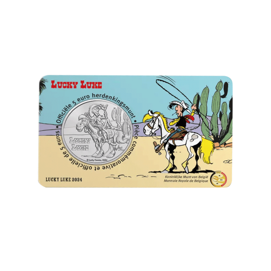 Belgique 2024 - Lucky Luke - Coincard de 5€ - BU