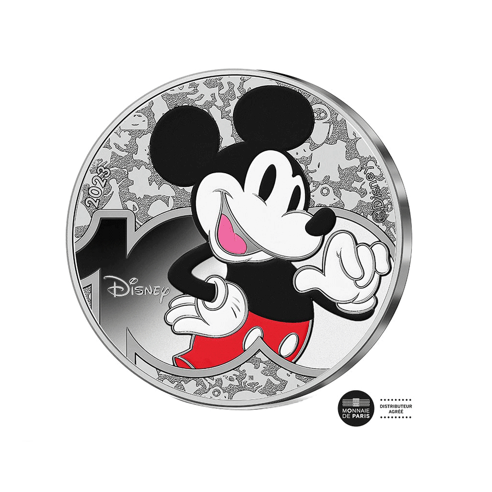 Le Centenaire de Disney - Monnaie de 10€ Argent - 2023 - Colorisée