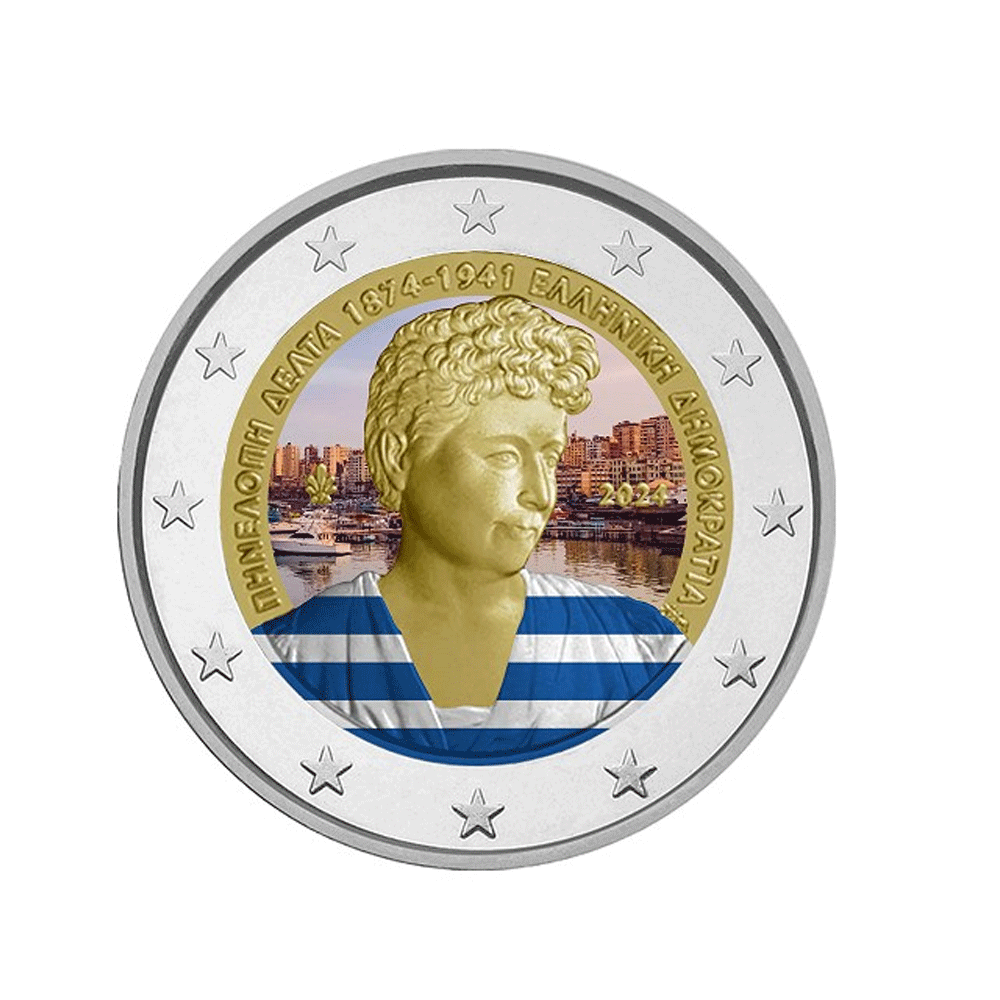 Grèce 2024 - 2 Euro Commémorative - 150è Anniversaire de la Naissance de Pénélope Delta  - Colorisée