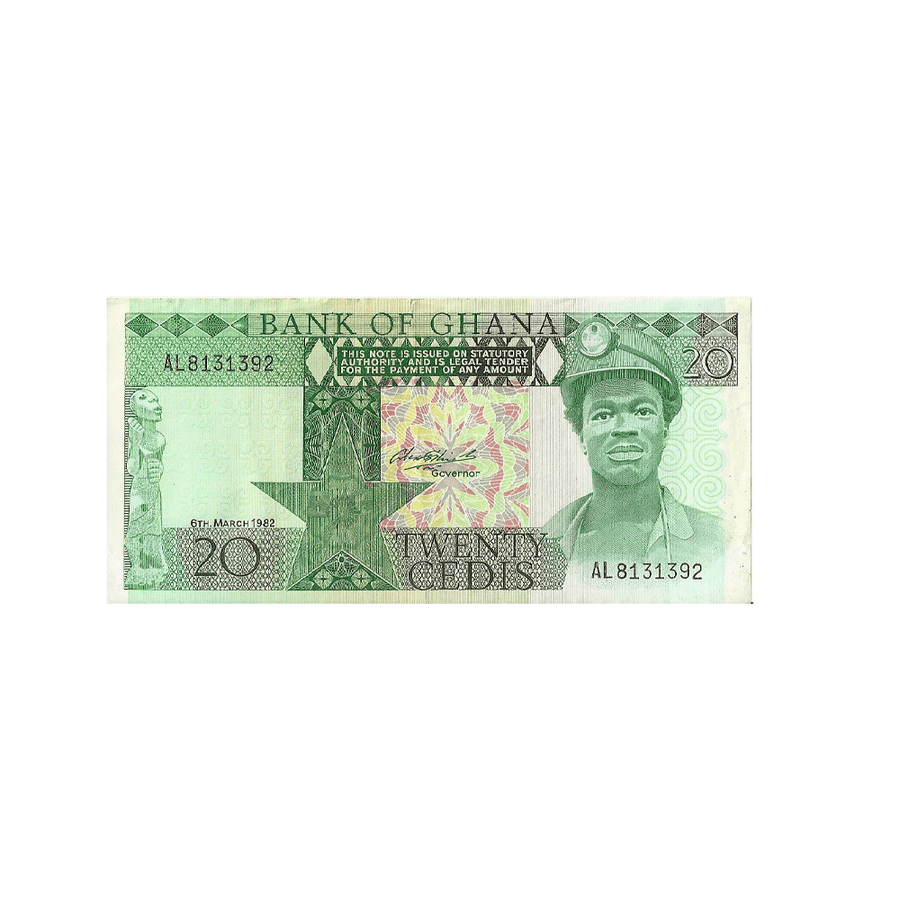 Ghana - Billet de 20 Cedis - 1979