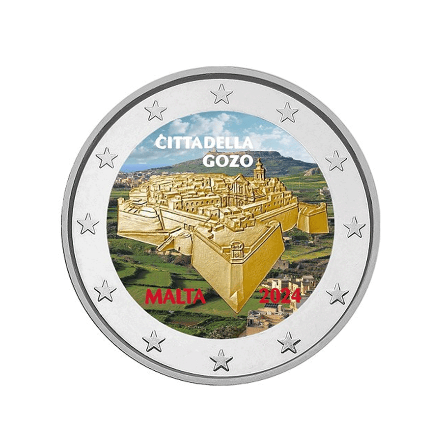 Malte 2024 - 2 Euro Commémorative - Citadelle de Gozo - Colorisée