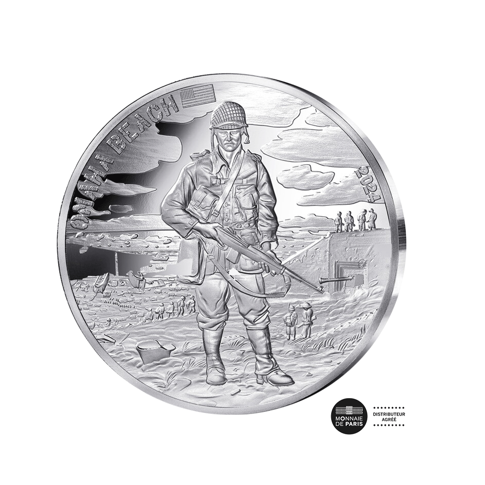 D-Day - Omaha Beach - Monnaie de 10€ Argent - BE 2024