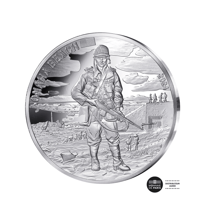 D-Day - Omaha Beach - Monnaie de 10€ Argent - BE 2024