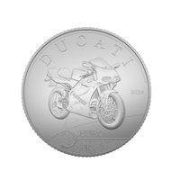 Ducati 916 - Monnaie de 5€ Argent - BU 2024